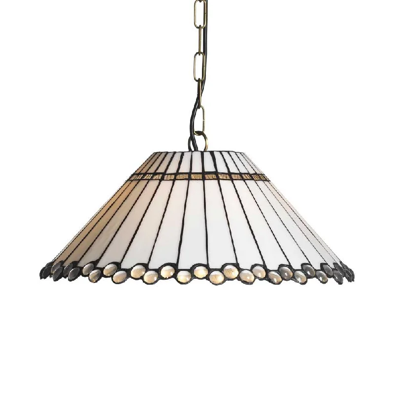 Industrial Style Floor Lamp with Exposed Bulbs for Loft ApartmentsOaks Fabian Tiffany Ceiling Light - Single Bulb Fitting