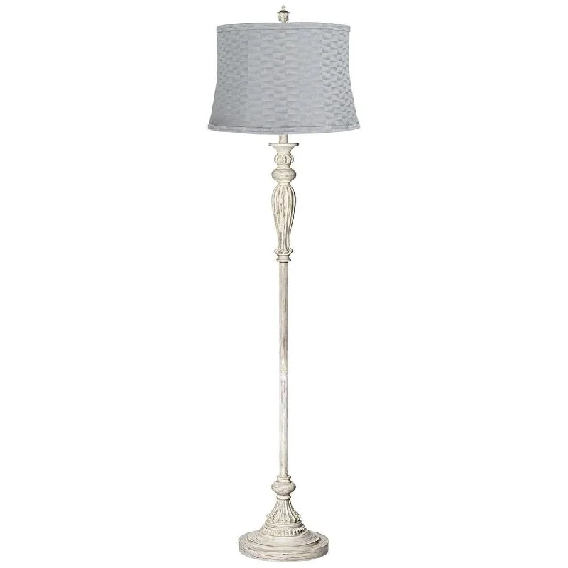 Fabric Floor Lamp with a Linen Shade for a Relaxed AestheticCountry Cottage Floor Lamp 60" Tall Antique Basra Gray Drum Shade - 10" x 60" Fabric Floor Lamp with a Linen Shade for a Relaxed AestheticCountry Cottage Floor Lamp 60" Tall Antique Basra Gray Drum Shade - 10" x 60"