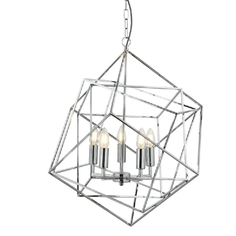 Smart Floor Lamp with Voice Control and Bluetooth ConnectivityCube 5 Light Chrome Geometric Cube Ceiling Pendant Smart Floor Lamp with Voice Control and Bluetooth ConnectivityCube 5 Light Chrome Geometric Cube Ceiling Pendant