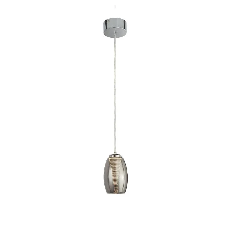 Dimmable Floor Lamp for Adjustable Lighting AmbianceCyclone 1 Light Ceiling Pendant - Smoked Glass Shade