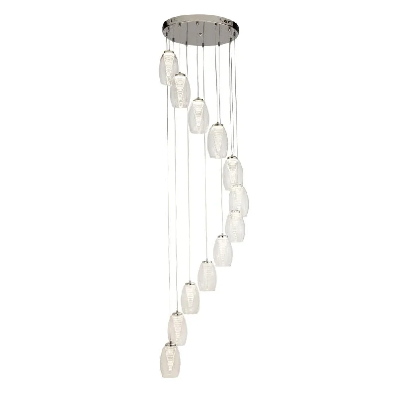 Industrial Style Floor Lamp with Exposed Bulbs for Loft ApartmentsCyclone 12 Light LED Multi-drop Pendant - Glass Shades Industrial Style Floor Lamp with Exposed Bulbs for Loft ApartmentsCyclone 12 Light LED Multi-drop Pendant - Glass Shades