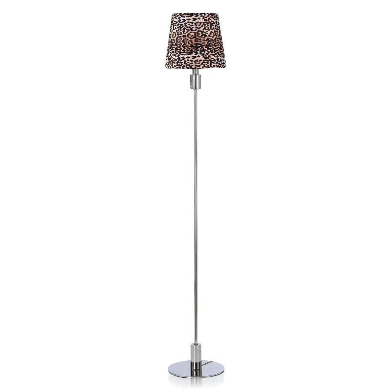 USB Charging Port Floor Lamp for Convenient Device ChargingDann Foley - Lifestyle Floor Lamp - Polished Nickel - Cheetah Print Shade USB Charging Port Floor Lamp for Convenient Device ChargingDann Foley - Lifestyle Floor Lamp - Polished Nickel - Cheetah Print Shade