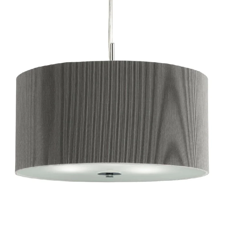 Dimmable Floor Lamp for Adjustable Lighting AmbianceDrum Pleat 3 Light Silver Ceiling Pendant - 60cm Searchlight Dimmable Floor Lamp for Adjustable Lighting AmbianceDrum Pleat 3 Light Silver Ceiling Pendant - 60cm Searchlight