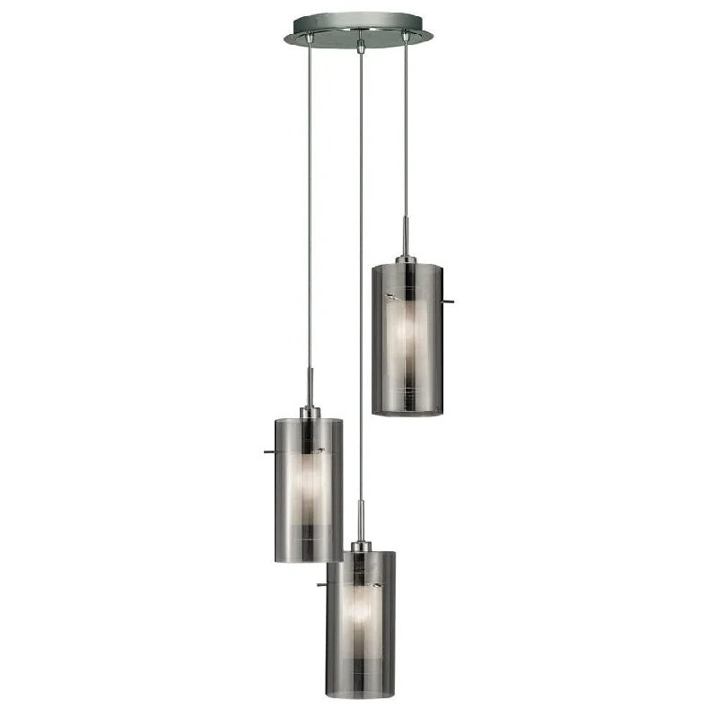 Bohemian Inspired Floor Lamp for Eclectic Home DecorDuo 2 Multi-drop 3 Light Pendant Smokey/Frosted Glass Shades Bohemian Inspired Floor Lamp for Eclectic Home DecorDuo 2 Multi-drop 3 Light Pendant Smokey/Frosted Glass Shades