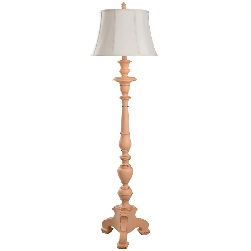 Fabric Floor Lamp with a Linen Shade for a Relaxed AestheticEarley Peach 65-inch Turned Style Footed Floor Lamp Fabric Floor Lamp with a Linen Shade for a Relaxed AestheticEarley Peach 65-inch Turned Style Footed Floor Lamp