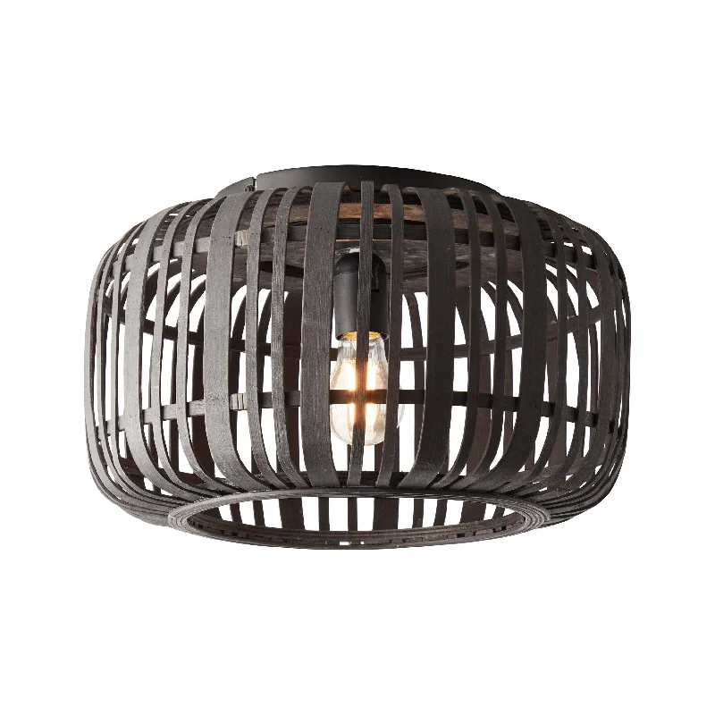 Dimmable Floor Lamp for Adjustable Lighting AmbianceEndon Mathias 1 Light Dark Bamboo Cage Ceiling Flush Dimmable Floor Lamp for Adjustable Lighting AmbianceEndon Mathias 1 Light Dark Bamboo Cage Ceiling Flush
