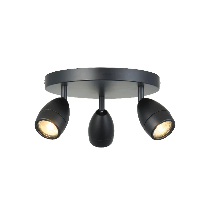 Bohemian Inspired Floor Lamp for Eclectic Home DecorEndon Porto 3 Light Matt Black Bathroom Spot Light