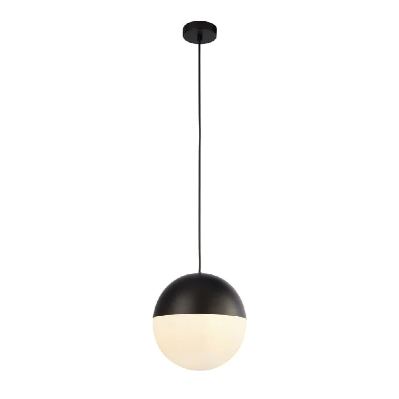USB Charging Port Floor Lamp for Convenient Device ChargingEndor 1 Light Black & Opal Glass Ceiling Pendant - 250cm