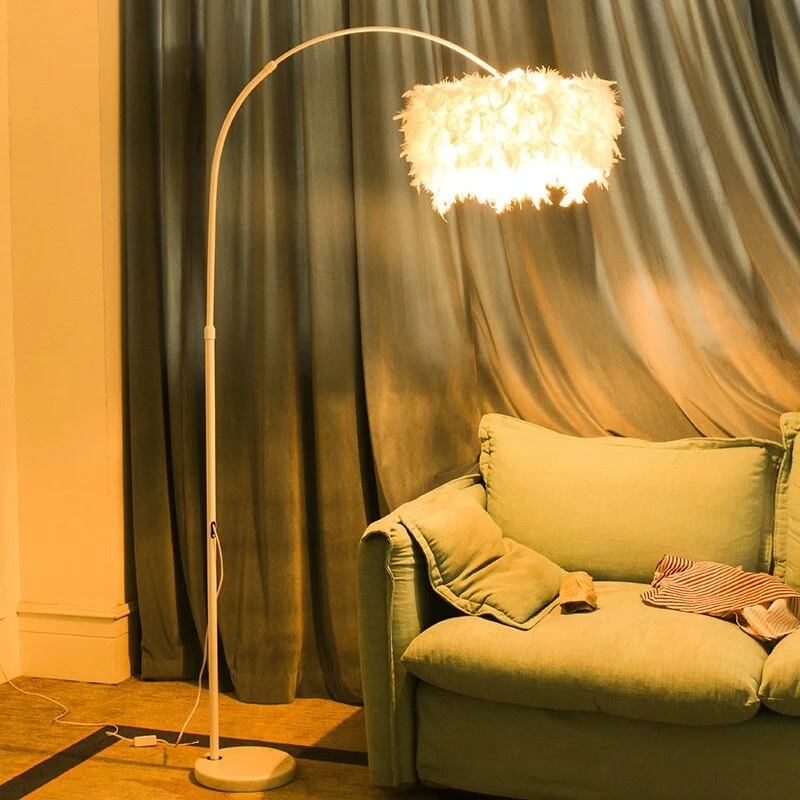 Adjustable Height Floor Lamp for Versatile Lighting NeedsFeather Floor Lamp for Living Room with 3 Color Temperatures Adjustable Height Floor Lamp for Versatile Lighting NeedsFeather Floor Lamp for Living Room with 3 Color Temperatures