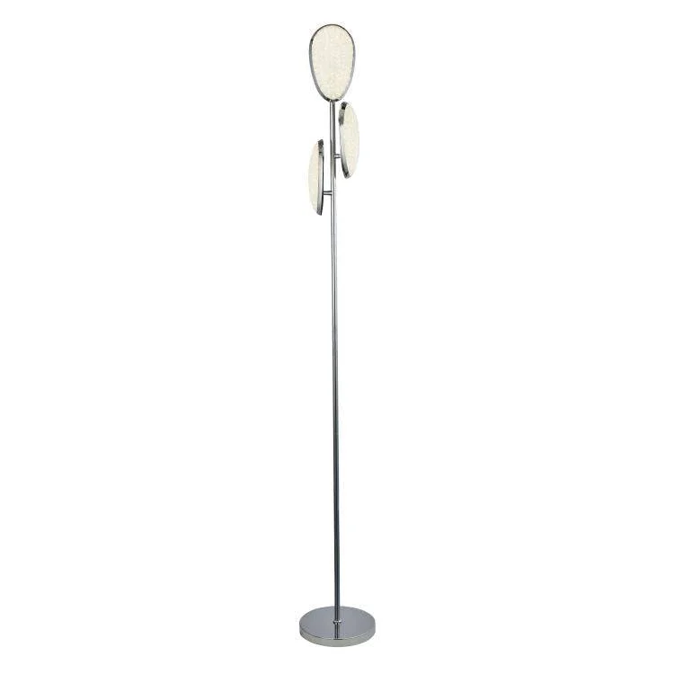 Modern Minimalist Floor Lamp for Contemporary Living RoomsFrenchbeer 3Lt LED Floor Lamp Chrome