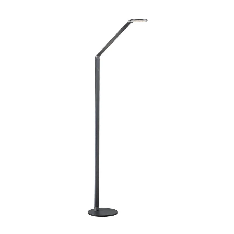 Bohemian Inspired Floor Lamp for Eclectic Home DecorFusion LED Floor Lamp with Dimmer Blue Gray