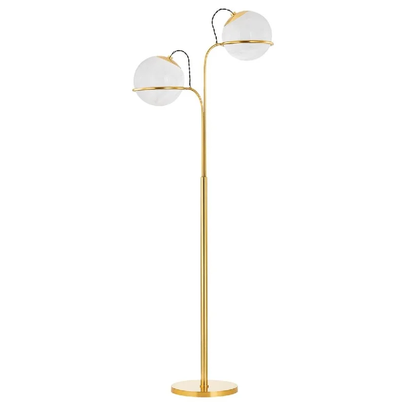 Metal Floor Lamp with a Matte Black Finish for a Sleek LookHingham 68" High Aged Brass Floor Lamp - 68" High