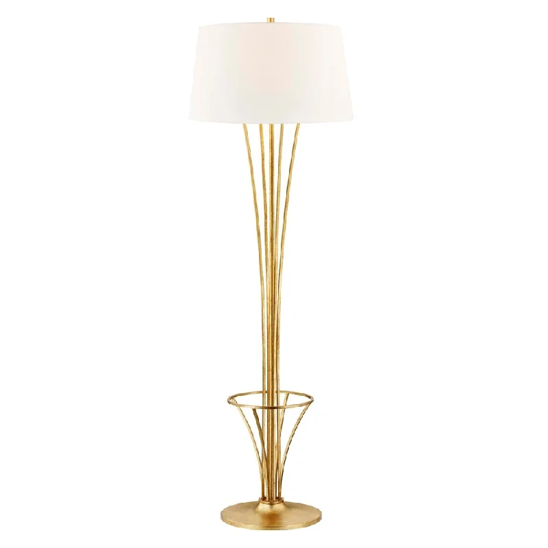 Bohemian Inspired Floor Lamp for Eclectic Home DecorHudson Valley Hurley 1-light Gold Leaf Floor Lamp