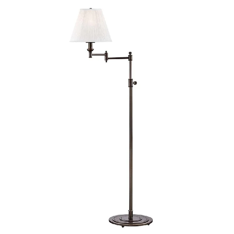 Fabric Floor Lamp with a Linen Shade for a Relaxed AestheticHudson Valley Signature No.1 by Mark D. Sikes 1-light Distressed Bronze Floor Lamp, Off-White Silk Shade Fabric Floor Lamp with a Linen Shade for a Relaxed AestheticHudson Valley Signature No.1 by Mark D. Sikes 1-light Distressed Bronze Floor Lamp, Off-White Silk Shade