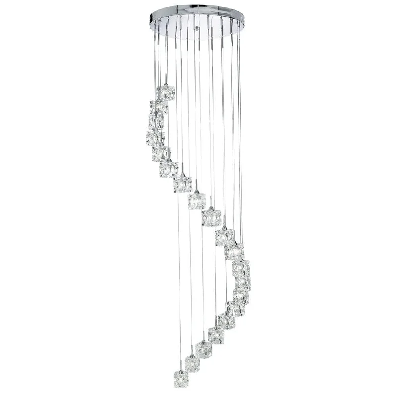 Metal Floor Lamp with a Matte Black Finish for a Sleek LookIce Cube 20 Light LED Multi-Drop Chrome & Glass Pendant Metal Floor Lamp with a Matte Black Finish for a Sleek LookIce Cube 20 Light LED Multi-Drop Chrome & Glass Pendant