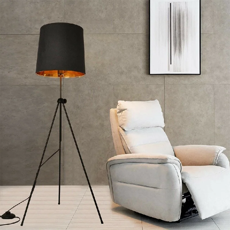 Modern Minimalist Floor Lamp for Contemporary Living RoomsIndustrial Floor Lamp Modern Living Room Black Tripod Adjustable Tall - 1 Modern Minimalist Floor Lamp for Contemporary Living RoomsIndustrial Floor Lamp Modern Living Room Black Tripod Adjustable Tall - 1