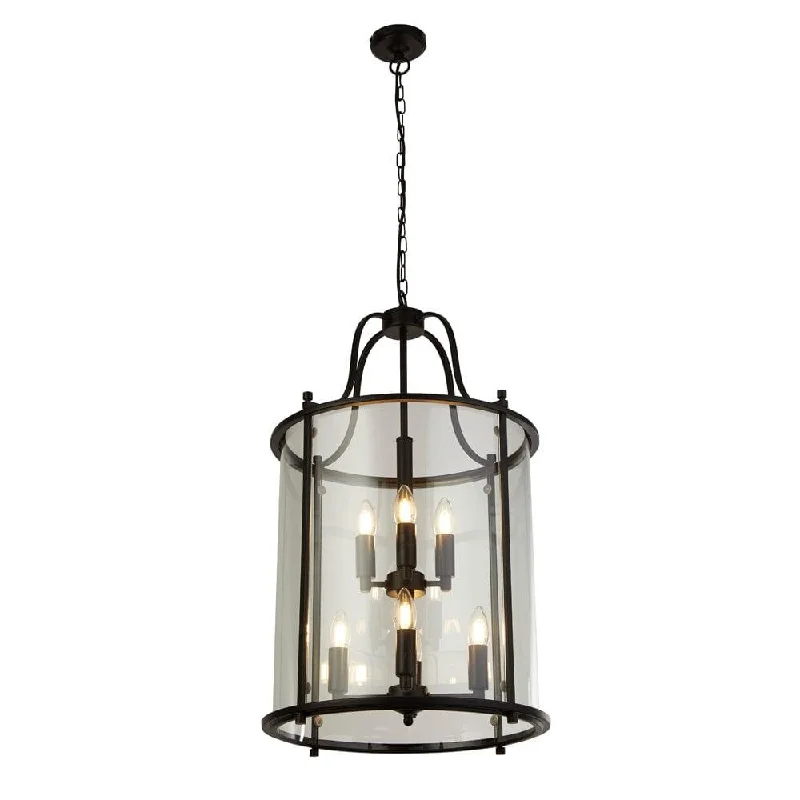 Fabric Floor Lamp with a Linen Shade for a Relaxed AestheticLantern Grande 8 Light Black & Clear Glass Lantern Fabric Floor Lamp with a Linen Shade for a Relaxed AestheticLantern Grande 8 Light Black & Clear Glass Lantern