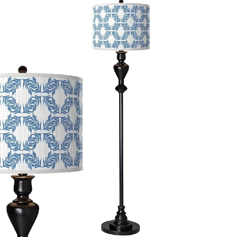  Way Switch Floor Lamp for Multiple Light Intensity LevelsLeaf Symmetry Black Bronze Floor Lamp - 13" x 58"