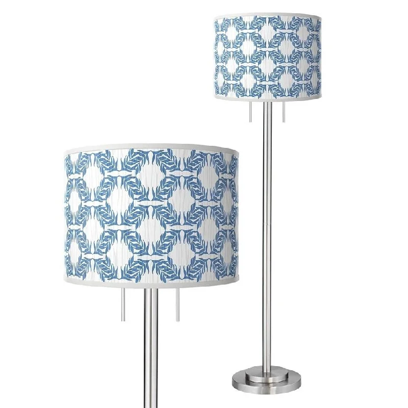 Adjustable Height Floor Lamp for Versatile Lighting NeedsLeaf Symmetry Brushed Nickel Garth Floor Lamp - 18" x 62"
