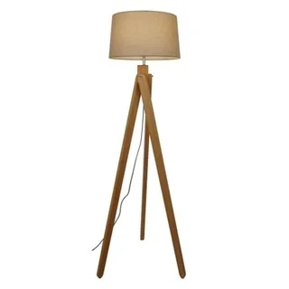 Wood Floor Lamp with Natural Grain for a Warm and Organic FeelLight Society Angularity Floor Lamp - Tan
