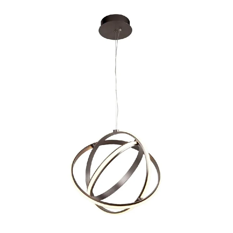 Bohemian Inspired Floor Lamp for Eclectic Home DecorMagic 3 Light Satin Nickel LED Gyro Ceiling Pendant Searchlight