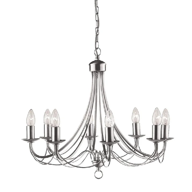 Dimmable Floor Lamp for Adjustable Lighting AmbianceMaypole 8 Light Satin Silver Ceiling Pendant Searchlight Dimmable Floor Lamp for Adjustable Lighting AmbianceMaypole 8 Light Satin Silver Ceiling Pendant Searchlight