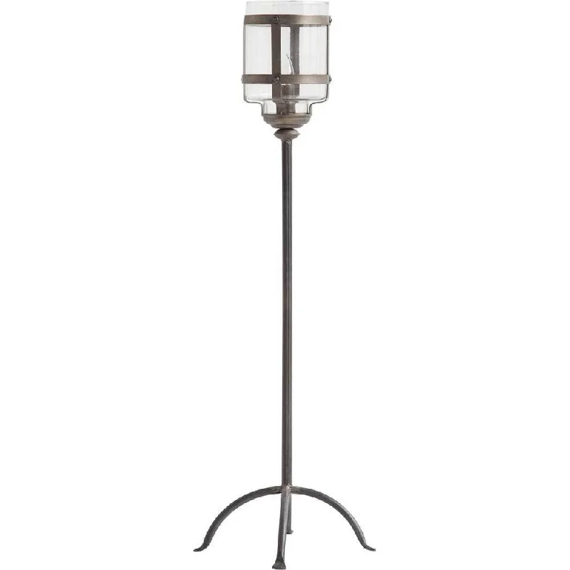 Metal Floor Lamp with a Matte Black Finish for a Sleek LookMercana Diende II Grey Metal Torch Style Floor Lamp