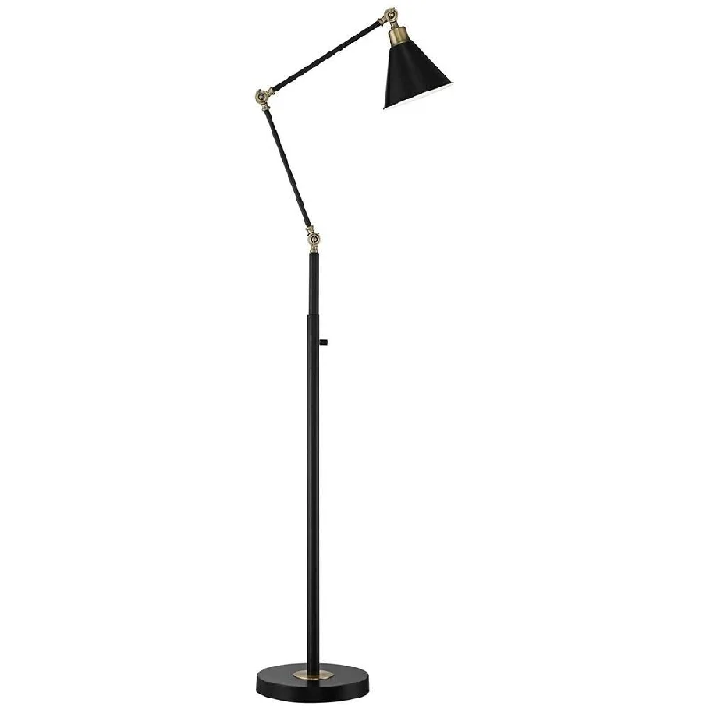 Smart Floor Lamp with Voice Control and Bluetooth ConnectivityMid-Century Modern Floor Lamp 61" Tall Black Brass Adjustable - 11" x 61" Smart Floor Lamp with Voice Control and Bluetooth ConnectivityMid-Century Modern Floor Lamp 61" Tall Black Brass Adjustable - 11" x 61"