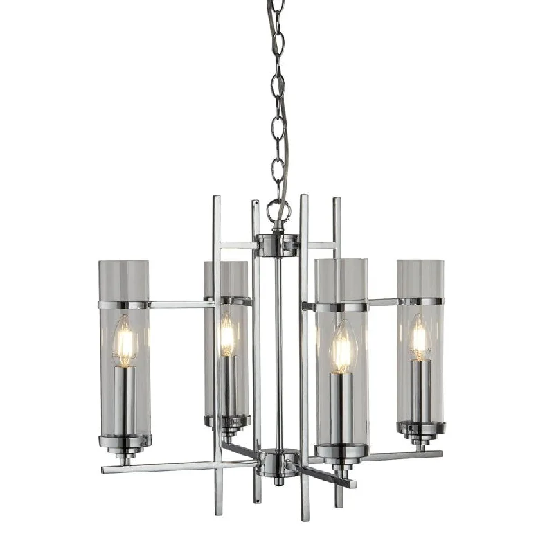 Modern Minimalist Floor Lamp for Contemporary Living RoomsMilo 4 Light Chrome Ceiling Pendant - Glass Cylinder Shades Modern Minimalist Floor Lamp for Contemporary Living RoomsMilo 4 Light Chrome Ceiling Pendant - Glass Cylinder Shades