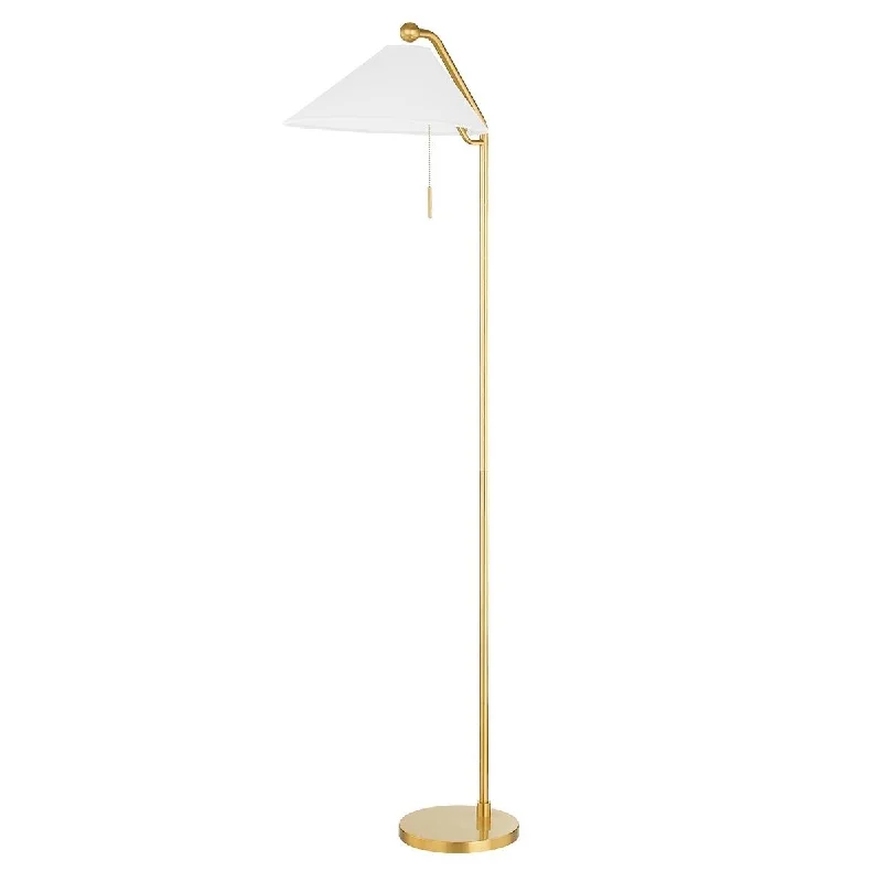 Modern Minimalist Floor Lamp for Contemporary Living RoomsMitzi by Hudson Valley Aisa 1 Light Floor Lamp Aged Brass Modern Minimalist Floor Lamp for Contemporary Living RoomsMitzi by Hudson Valley Aisa 1 Light Floor Lamp Aged Brass