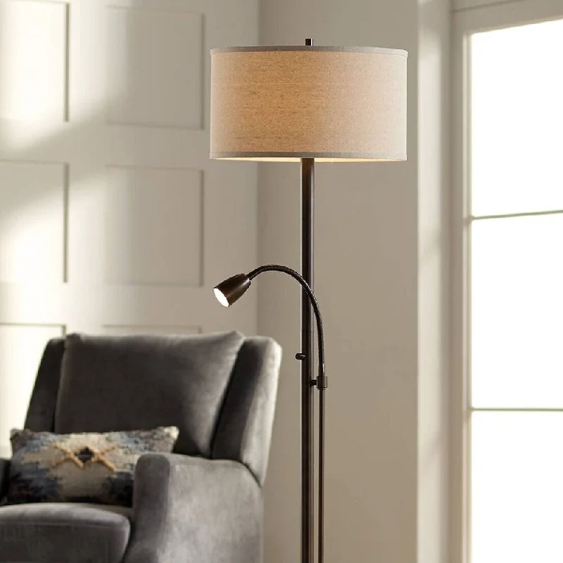 Adjustable Height Floor Lamp for Versatile Lighting NeedsModern Floor Lamp with Reading Light LED Oil Rubbed Bronze Living Room - 1 Adjustable Height Floor Lamp for Versatile Lighting NeedsModern Floor Lamp with Reading Light LED Oil Rubbed Bronze Living Room - 1