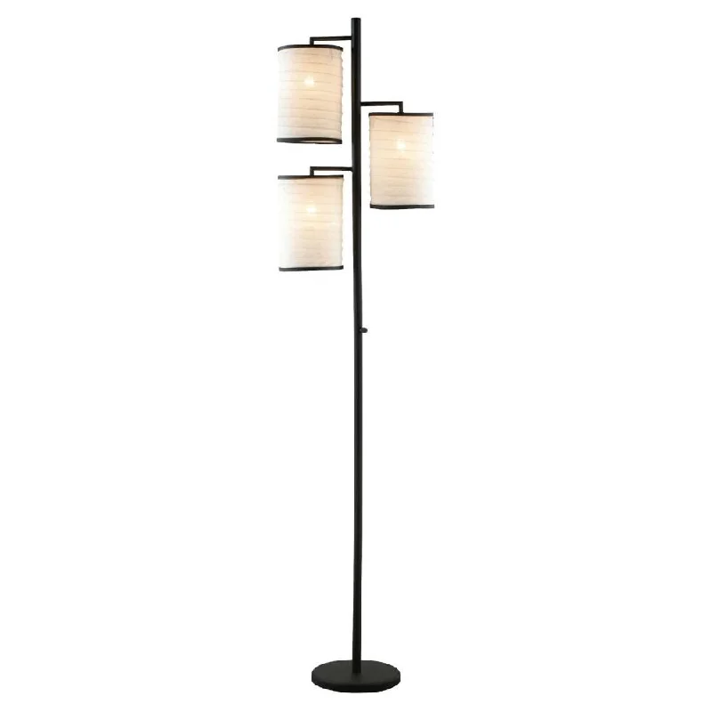 Adjustable Height Floor Lamp for Versatile Lighting NeedsModern Japanese Style 3-Light Tree Floor Lamp with Cotton Shades - One size Adjustable Height Floor Lamp for Versatile Lighting NeedsModern Japanese Style 3-Light Tree Floor Lamp with Cotton Shades - One size