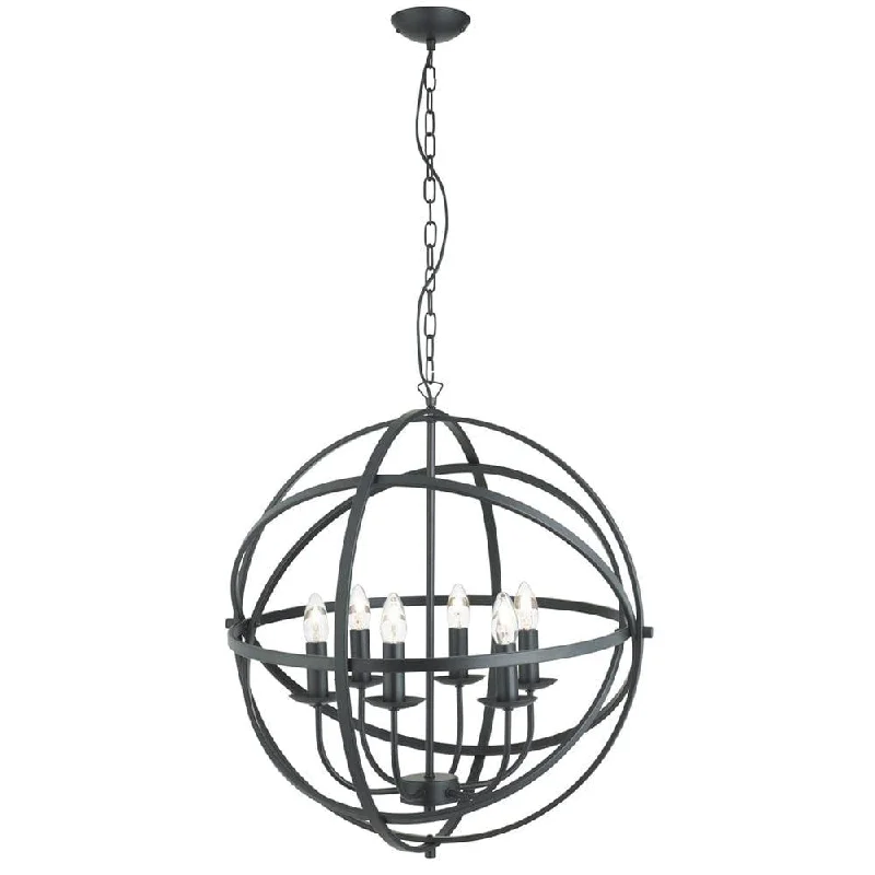 Way Switch Floor Lamp for Multiple Light Intensity LevelsOrbit 6 Light Cage Frame Orb Black Pendant Searchlight Way Switch Floor Lamp for Multiple Light Intensity LevelsOrbit 6 Light Cage Frame Orb Black Pendant Searchlight