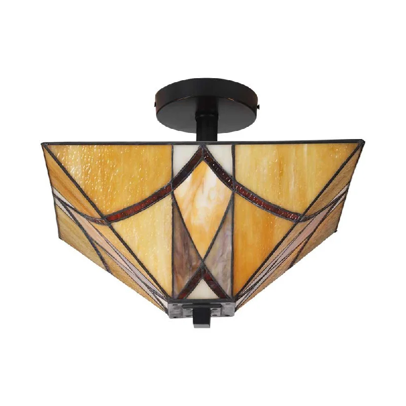  Way Switch Floor Lamp for Multiple Light Intensity LevelsPortia Semi Flush Tiffany Ceiling Light