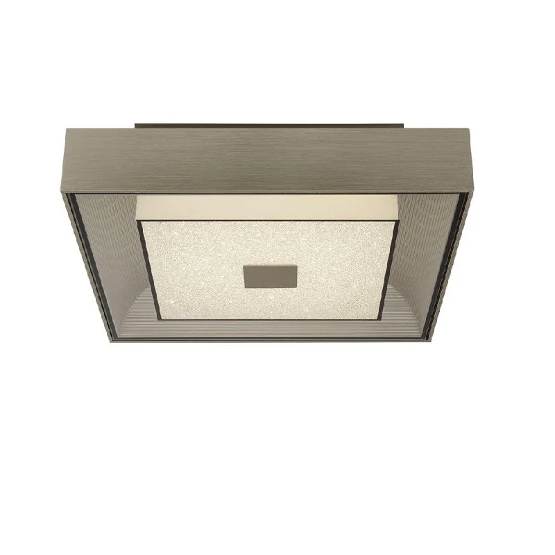 USB Charging Port Floor Lamp for Convenient Device ChargingRhea LED Square Silver With Crystal Sand Flush Ceiling Light USB Charging Port Floor Lamp for Convenient Device ChargingRhea LED Square Silver With Crystal Sand Flush Ceiling Light