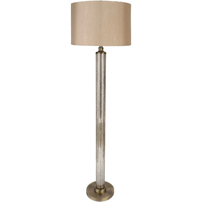 Dimmable Floor Lamp for Adjustable Lighting AmbianceRhenelios Floor Lamp with Silver Base and Black Shade Dimmable Floor Lamp for Adjustable Lighting AmbianceRhenelios Floor Lamp with Silver Base and Black Shade