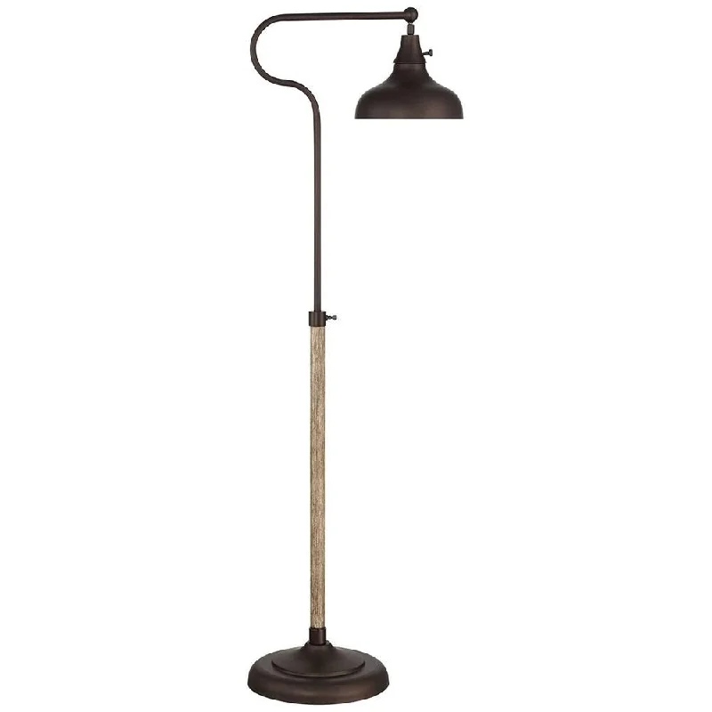 Dimmable Floor Lamp for Adjustable Lighting AmbianceRustic Pharmacy Floor Lamp 57" Tall Bronze Faux Wood Adjustable - 16" x 57" Dimmable Floor Lamp for Adjustable Lighting AmbianceRustic Pharmacy Floor Lamp 57" Tall Bronze Faux Wood Adjustable - 16" x 57"
