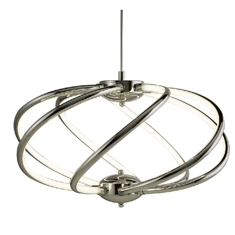 Dimmable Floor Lamp for Adjustable Lighting AmbianceSearchlight Magic 7 Curved Arm LED Chrome Ceiling Pendant
