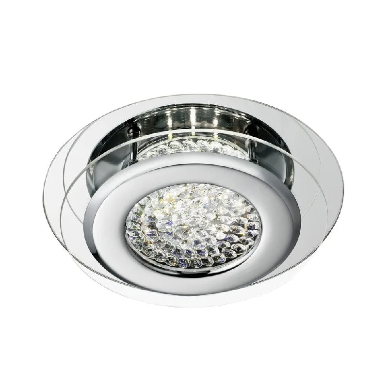 Way Switch Floor Lamp for Multiple Light Intensity LevelsSearchlight Vesta LED Chrome & Crystal Ceiling Flush Way Switch Floor Lamp for Multiple Light Intensity LevelsSearchlight Vesta LED Chrome & Crystal Ceiling Flush