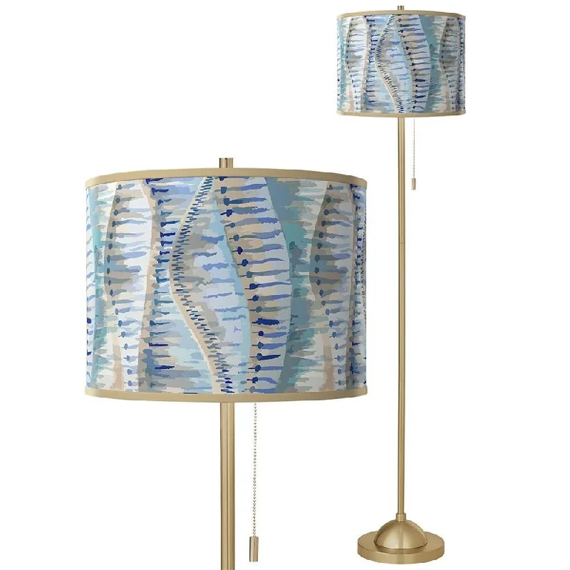 Bohemian Inspired Floor Lamp for Eclectic Home DecorSiren Warm Gold Stick Floor Lamp - 13" x 62" Bohemian Inspired Floor Lamp for Eclectic Home DecorSiren Warm Gold Stick Floor Lamp - 13" x 62"