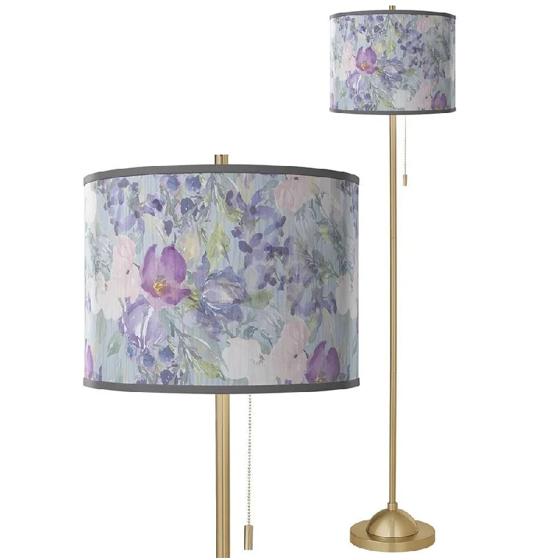Modern Minimalist Floor Lamp for Contemporary Living RoomsSpring Flowers Warm Gold Stick Floor Lamp - 13" x 62" Modern Minimalist Floor Lamp for Contemporary Living RoomsSpring Flowers Warm Gold Stick Floor Lamp - 13" x 62"
