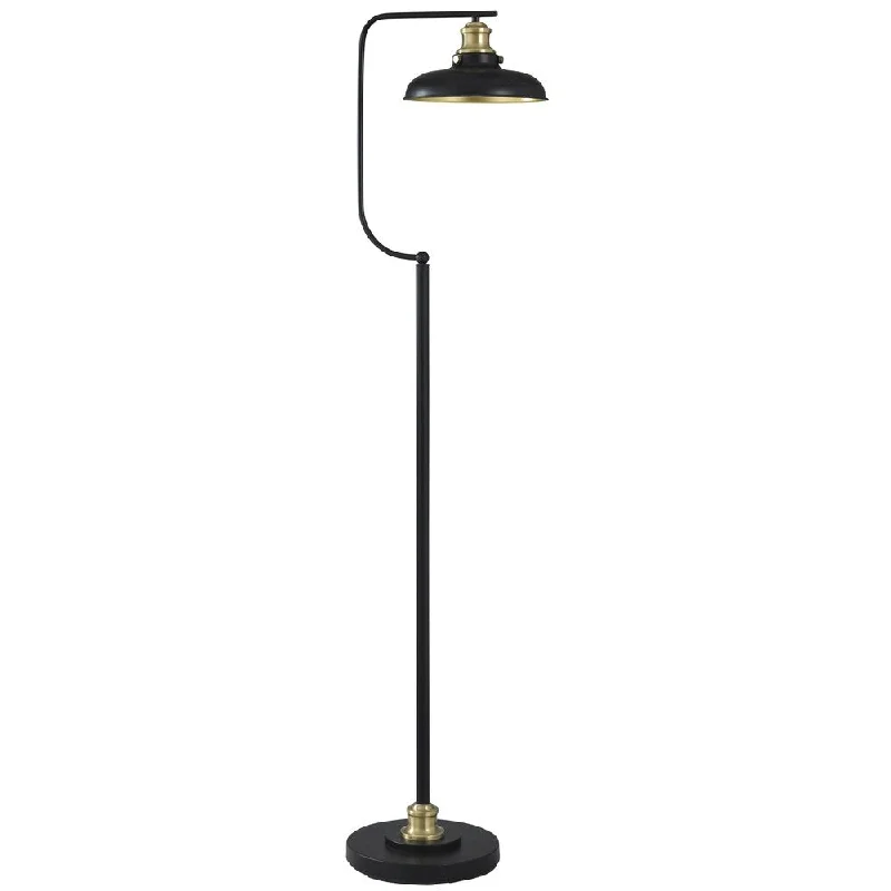 Metal Floor Lamp with a Matte Black Finish for a Sleek LookStyleCraft Arvin Black and Gold Floor Lamp - Black Shade Metal Floor Lamp with a Matte Black Finish for a Sleek LookStyleCraft Arvin Black and Gold Floor Lamp - Black Shade
