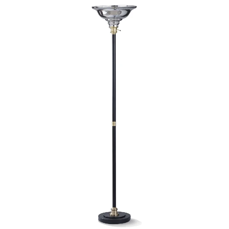 Dimmable Floor Lamp for Adjustable Lighting AmbianceStyleCraft Eliseo Black and Antique Brass Metal Floor Lamp Dimmable Floor Lamp for Adjustable Lighting AmbianceStyleCraft Eliseo Black and Antique Brass Metal Floor Lamp