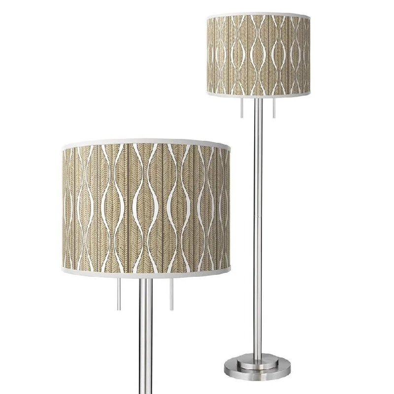 Metal Floor Lamp with a Matte Black Finish for a Sleek LookSwell Brushed Nickel Garth Floor Lamp - 18" x 62" Metal Floor Lamp with a Matte Black Finish for a Sleek LookSwell Brushed Nickel Garth Floor Lamp - 18" x 62"