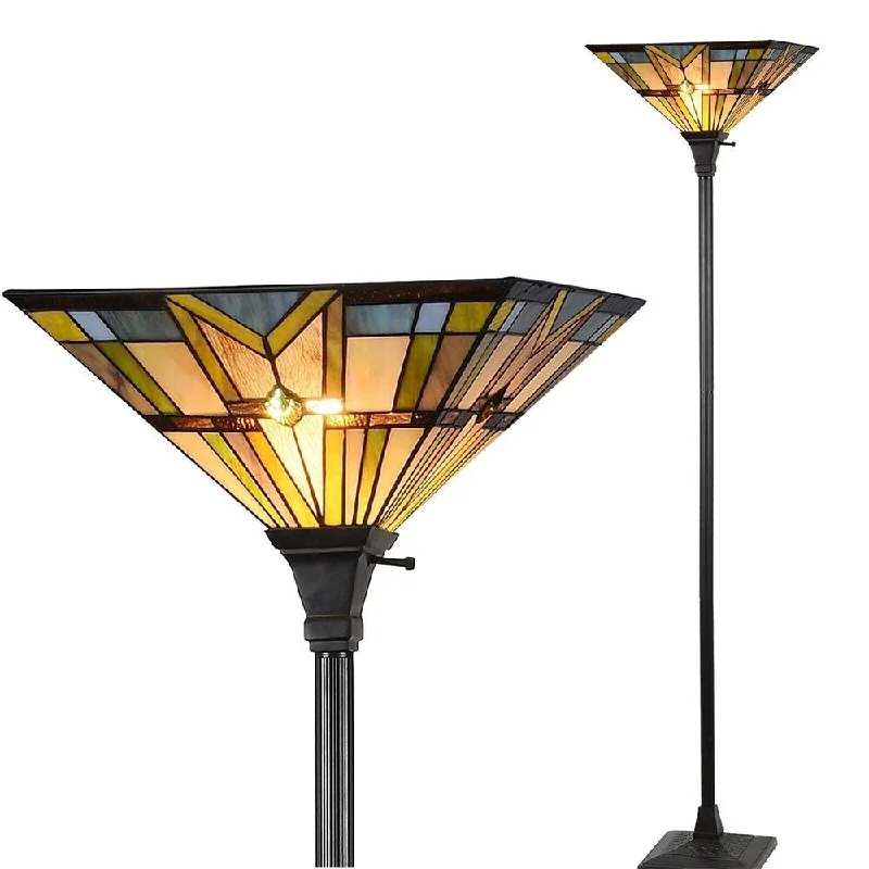 Adjustable Height Floor Lamp for Versatile Lighting NeedsTiffany Torchiere Floor Lamps Vintage Antique Stained Glass Standing - 12" x 69" Adjustable Height Floor Lamp for Versatile Lighting NeedsTiffany Torchiere Floor Lamps Vintage Antique Stained Glass Standing - 12" x 69"