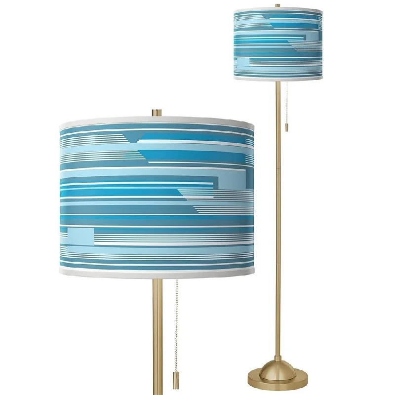 USB Charging Port Floor Lamp for Convenient Device ChargingUrban Stripes Shade Warm Gold Stick Floor Lamp - 13" x 62" USB Charging Port Floor Lamp for Convenient Device ChargingUrban Stripes Shade Warm Gold Stick Floor Lamp - 13" x 62"