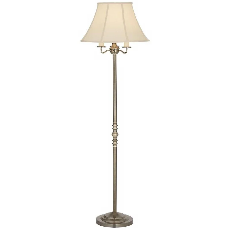 Industrial Style Floor Lamp with Exposed Bulbs for Loft ApartmentsVintage Floor Lamp 59" Tall Antique Brass 4-Light for Living Room - 18" x 60" Industrial Style Floor Lamp with Exposed Bulbs for Loft ApartmentsVintage Floor Lamp 59" Tall Antique Brass 4-Light for Living Room - 18" x 60"
