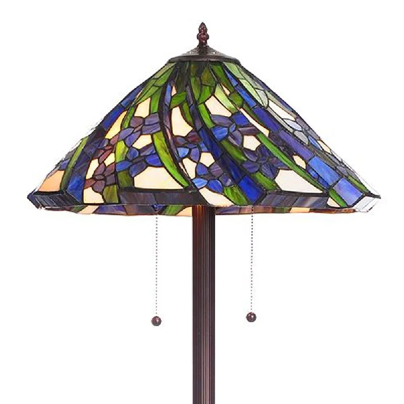 Industrial Style Floor Lamp with Exposed Bulbs for Loft ApartmentsWarehouse of Tiffany 3D Floral Floor Lamp Industrial Style Floor Lamp with Exposed Bulbs for Loft ApartmentsWarehouse of Tiffany 3D Floral Floor Lamp
