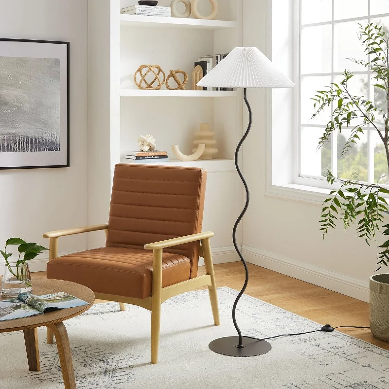 Smart Floor Lamp with Voice Control and Bluetooth ConnectivityWave Squiggle Floor Lamp
