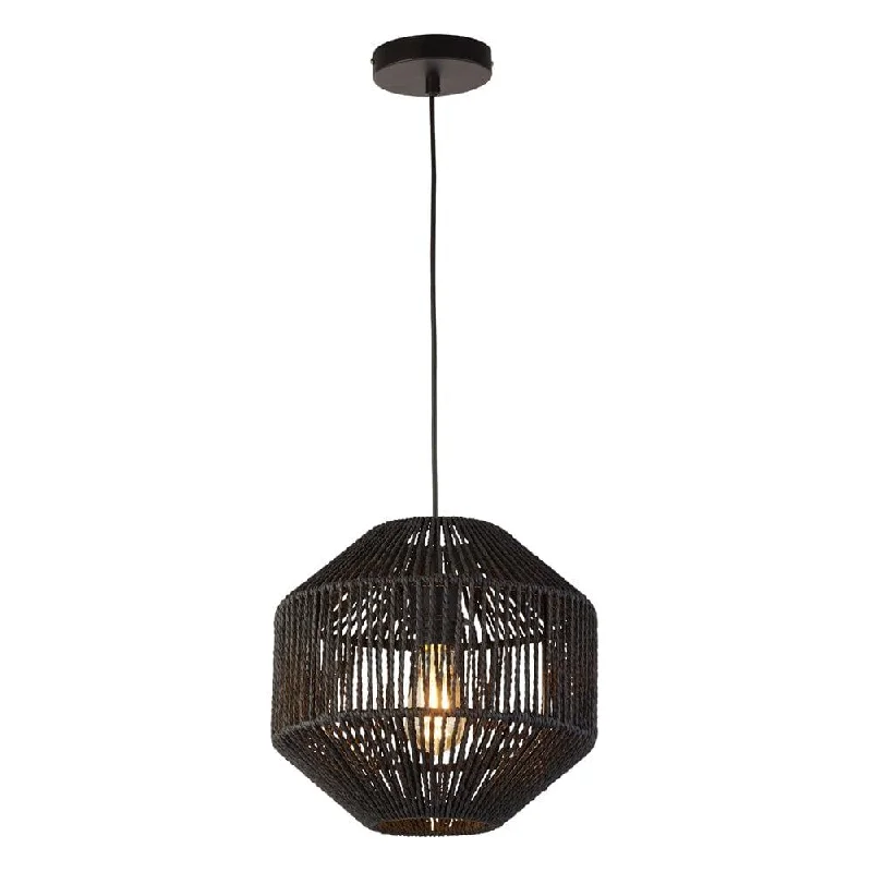 Smart Floor Lamp with Voice Control and Bluetooth ConnectivityWicker 1 Light Black Rope Effect Ceiling Pendant Searchlight Smart Floor Lamp with Voice Control and Bluetooth ConnectivityWicker 1 Light Black Rope Effect Ceiling Pendant Searchlight